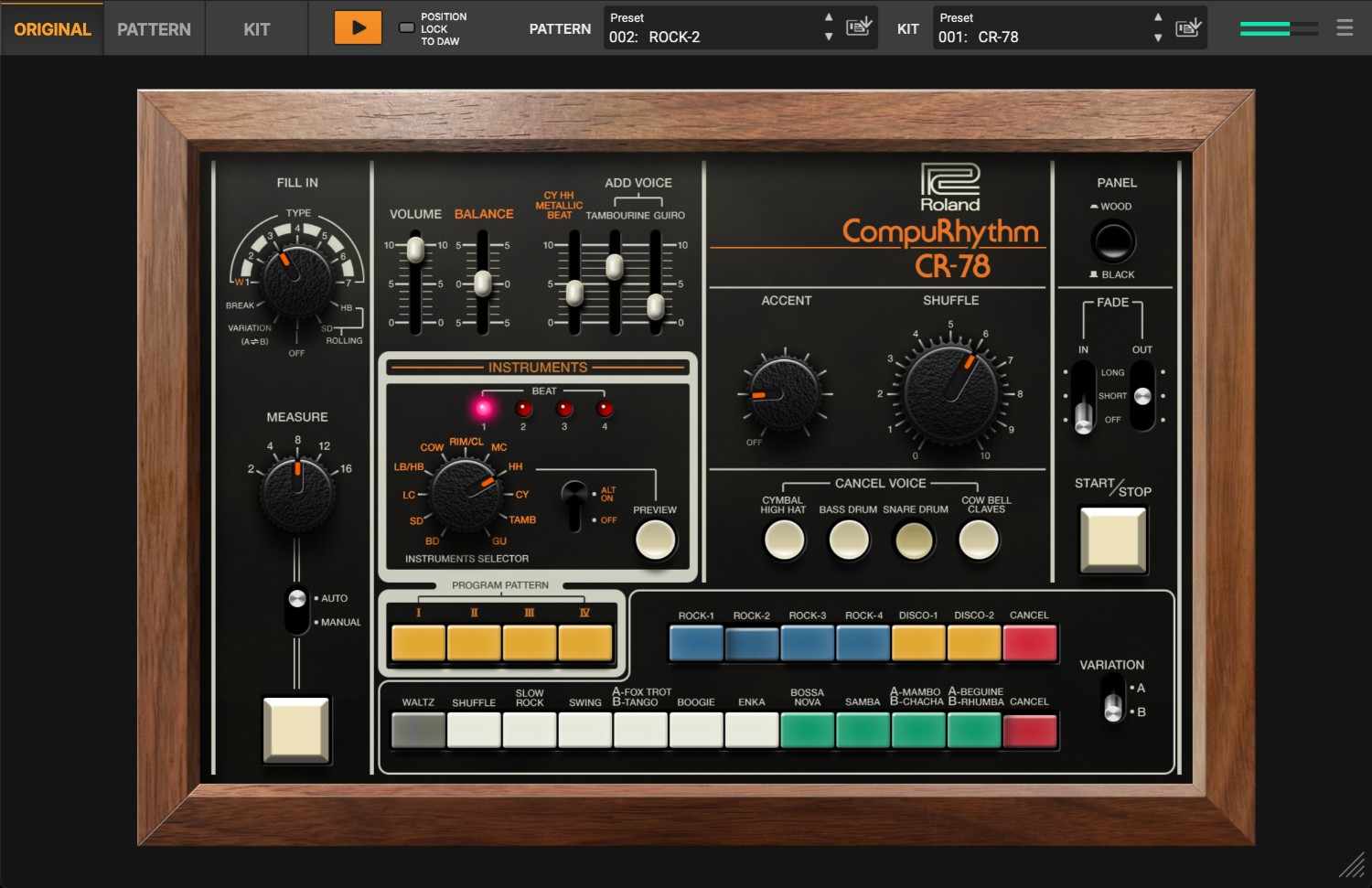 CR-78 Software Rhythm Composer 製品画像