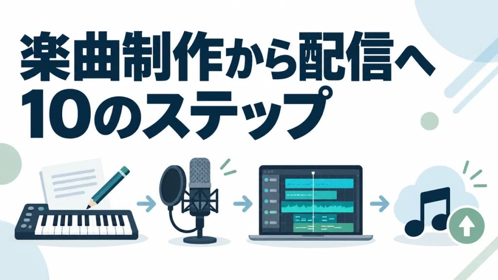 【DTMの全工程】10のステップでオリジナル楽曲を世界に配信！